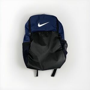Nike Brasilia 9.5 Training Backpack XL 30L Navy Black White Tiempo Gym School